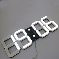 Large Digital 3D Led Wall Clock Modern Design Home Decor-Wall Clocks-Golonzo