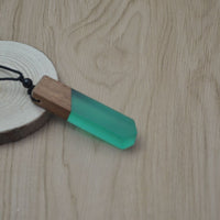 Vintage fashionable wood resin necklace pendant-Necklace-Golonzo