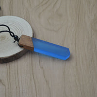 Vintage fashionable wood resin necklace pendant-Necklace-Golonzo