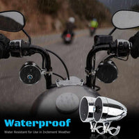 Motorcycle MP3 Music audio Player Bluetooth Speakers - Waterproof portable Stereo with FM Radio Tuner-Audio-Golonzo