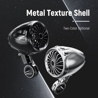 Waterproof Motorcycle Speakers - Q3 Speaker FM function Bluetooth 5.1 IP67 Built-in LED-Audio-Golonzo