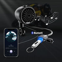 Waterproof Motorcycle Speakers - Q3 Speaker FM function Bluetooth 5.1 IP67 Built-in LED-Audio-Golonzo