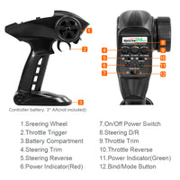 RC Car - High Speed Brushless Motor 4WD RC Race Car-Golonzo