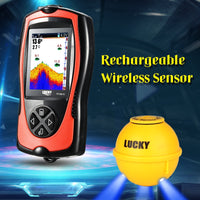 Rechargeable Portable Fish Finder with Wireless Sensor-Fish Finders-Golonzo