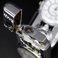 Luxurious Gold Watch Jet Lighter Gas Lighter Cigar Cigarette-lighter-Golonzo