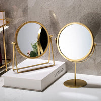 Vintage Makeup Mirror - Round Mirror Single Sided-Face Mirrors-Golonzo