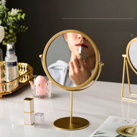 Vintage Makeup Mirror - Round Mirror Single Sided-Face Mirrors-Golonzo