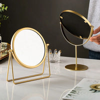 Vintage Makeup Mirror - Round Mirror Single Sided-Face Mirrors-Golonzo
