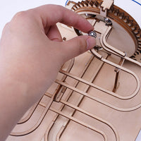 Marble Run Gear Transmission Assembly Model Building Kits Wooden 3D Puzzles-Toys-Golonzo