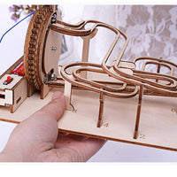 Marble Run Gear Transmission Assembly Model Building Kits Wooden 3D Puzzles-Toys-Golonzo