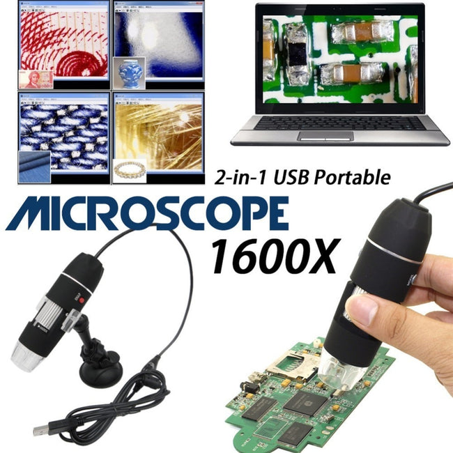 Digital Usb Microscope 1600X-Microscope Cameras-Golonzo