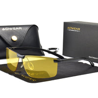 Men's Yellow Night Vision Glasses for Driving-Sunglasses-Golonzo