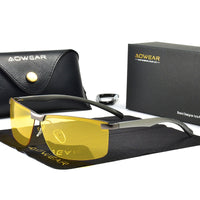 Men's Yellow Night Vision Glasses for Driving-Sunglasses-Golonzo