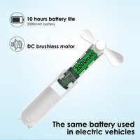 Mini Fan 3 IN 1 Rechargeable - Hand Fan Foldable-Fans-Golonzo