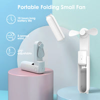 Mini Fan 3 IN 1 Rechargeable - Hand Fan Foldable-Fans-Golonzo