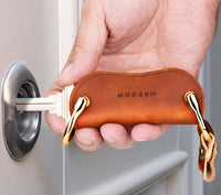 Leather Smart Key Wallet DIY Keychain - Key Organizer Holder-Key Holder-Golonzo