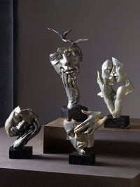 Modern Statues, Creative, Abstract Faces, Art Living Rooms, Antique Home Furnishing-statue-Golonzo
