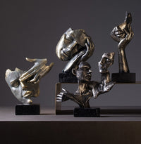 Modern Statues, Creative, Abstract Faces, Art Living Rooms, Antique Home Furnishing-statue-Golonzo