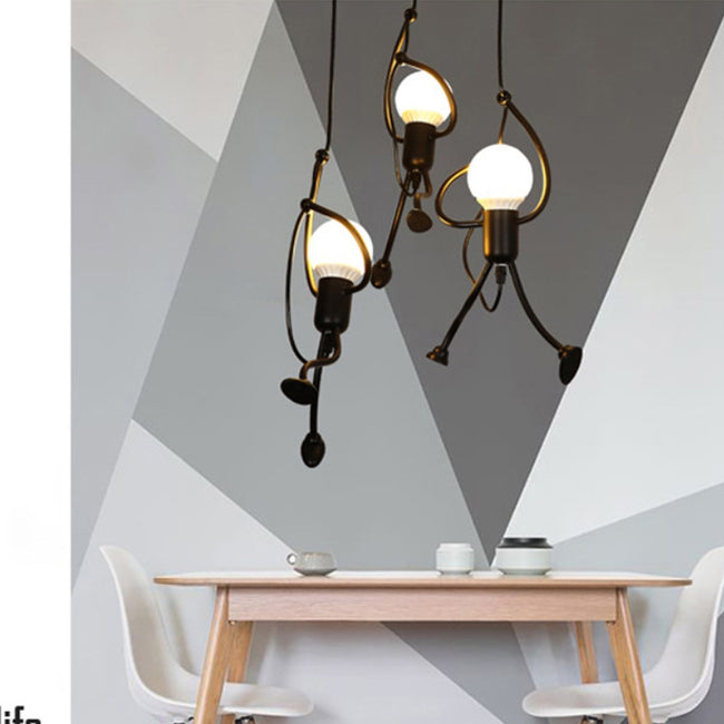 Modern pendant lamp little man climbing Elegant Hanger for home indoor Lighting Art-Lamps-Golonzo