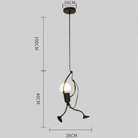 Modern pendant lamp little man climbing Elegant Hanger for home indoor Lighting Art-Lamps-Golonzo