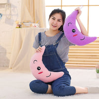 Moon Pillow Plush Toys Cute Luminous Pillow Toy Led Light Pillow Glow in Dark Plush Pillow Doll-LED light Bulbs-Golonzo