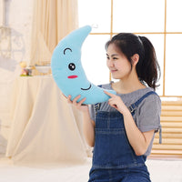 Moon Pillow Plush Toys Cute Luminous Pillow Toy Led Light Pillow Glow in Dark Plush Pillow Doll-LED light Bulbs-Golonzo