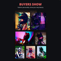 Full Face Motorcycle Helmet with Cat Ears-Motorcycle Helmets-Golonzo