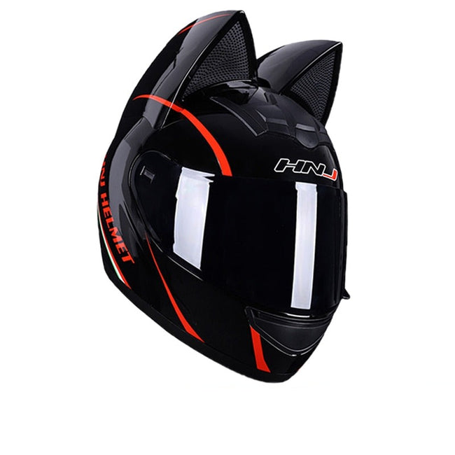 Motorcycle Helme with Cat Ear-Motorcycle Helmets-Golonzo
