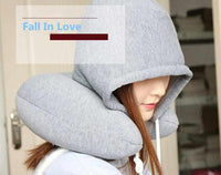 Multi-Function U-Shape Headrest Memory Foam Neck Pillow With Cap-Travel Pillow-Golonzo