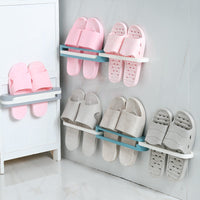 Multi foldable bathroom slippers shelf holder waterproof-Storage Holders & Racks-Golonzo