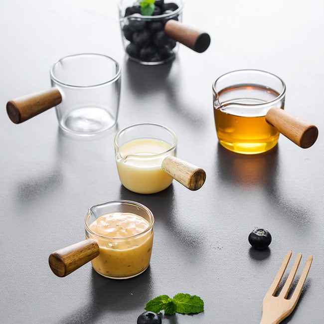 Multifunctional Taste Dish Coffee Mini Milk Cup Pan Kitchen Sauce Dish-Glass-Golonzo