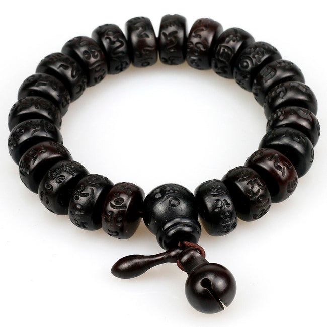 Natural Wooden Mala, Buddhist Wrap Bracelet Beaded Necklace, Buddhist  Prayer Beads, Yoga Meditation Stretch Cord Beaded Spiritual Jewelry