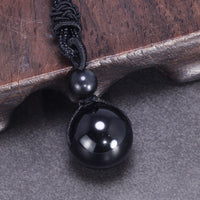 Lucky Love Necklaces & Pendants - Obsidian Natural Stone Eye Beads-Necklace-Golonzo