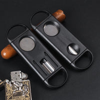 Stainless Steel Portable Black Cigar Cutter-Cigar Cutters & Punches-Golonzo