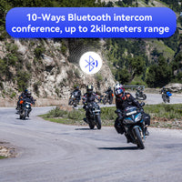 Intercom Bluetooth For Motorcycle Helmet Headset Support-Bluetooth Earphones & Headphones-Golonzo