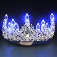 Wedding Hair Accessories Baroque LED Light Tiaras-Hair Accessories-Golonzo
