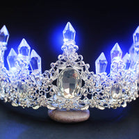 Wedding Hair Accessories Baroque LED Light Tiaras-Hair Accessories-Golonzo