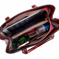 Luxury Snake PU Leather Women Tote Bag-Handbags-Golonzo