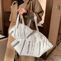 Fashion Shopping Bag - Covid-19 Mask Design-Shopping Bags-Golonzo