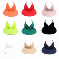 Women's Summer Sun Visor Hallow Top Outdoor Hat-Hats-Golonzo