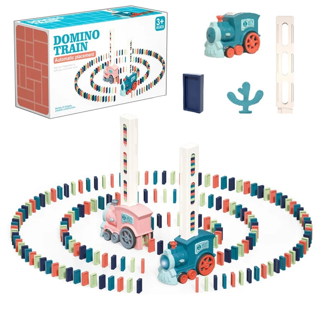 Electric Kids Toy Domino Train Car Set-Toy Cars-Golonzo