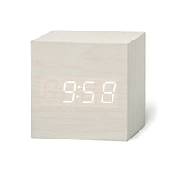 Digital Wooden LED Alarm Clock Wood Retro Glow Clock Desktop Table Decor Voice Control Snooze Function Desk Tool-Alarm Clocks-Golonzo