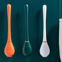Silicone Toilet Brush Bathroom Cleaning-Toilet Brushes & Holders-Golonzo