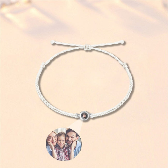 Personalized Circle Photo Bracelet-Bracelets-Golonzo