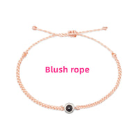 Personalized Circle Photo Bracelet-Bracelets-Golonzo