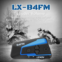 LX B4FM Motorcycle Bluetooth Helmet Headsets Intercom-Motorcycle Helmet Parts & Accessories-Golonzo