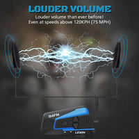 LX B4FM Motorcycle Bluetooth Helmet Headsets Intercom-Motorcycle Helmet Parts & Accessories-Golonzo