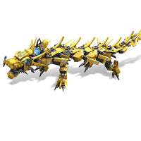 Golden Dragon Fighter Creator Dragon 2in1 Set DIY-Toys-Golonzo