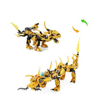 Golden Dragon Fighter Creator Dragon 2in1 Set DIY-Toys-Golonzo