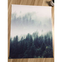 Nordic Decoration Forest Lanscape Wall Print Canvas-Paint-Golonzo